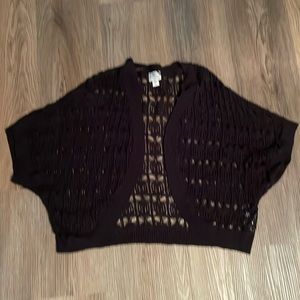 Worthington petite black shrug, PXL